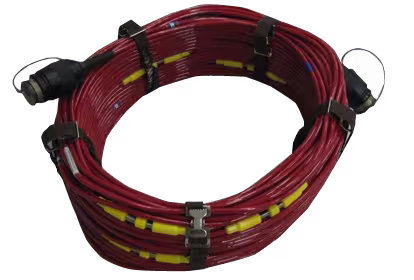24-channel seismic cable with WW-1 (Muller Clips) takeouts